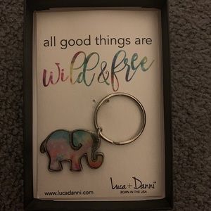 Wild & Free Elephant keychain